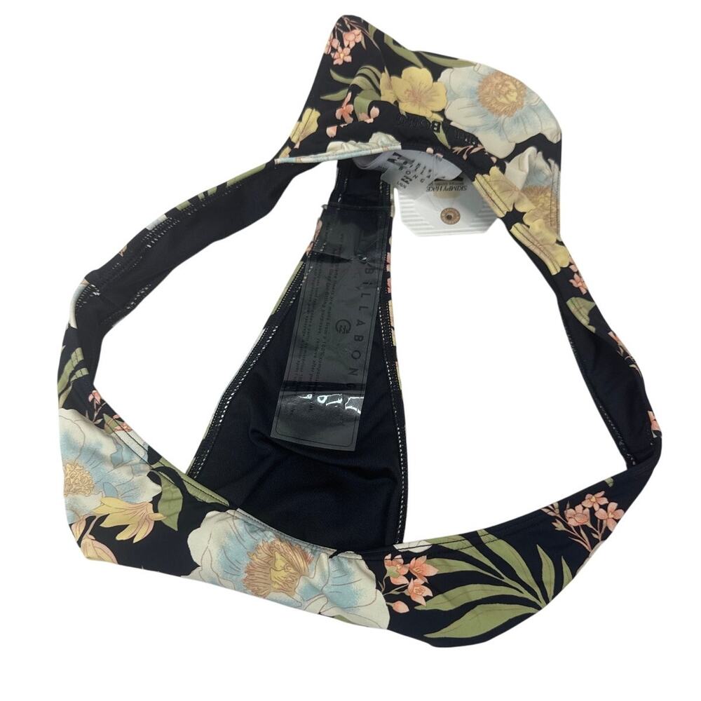 NWT Billabong Lost Cove Skimpy Hike Bikini Black Floral Bottoms Women’s Size L - Picture 6 of 7